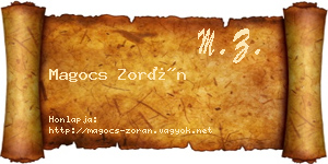 Magocs Zorán névjegykártya